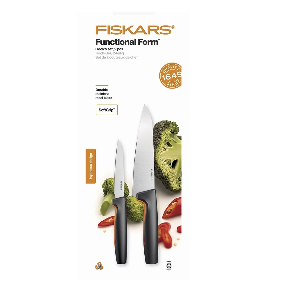 Fiskars Zestaw noży Functional Form 1057557 2 elementy) - Ceny i opinie na  Skapiec.pl