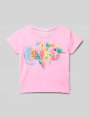 Koszulki dla dziewczynek - T-shirt z nadrukowanym motywem - miniaturka - grafika 1