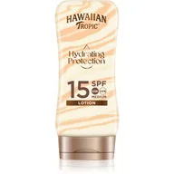 Balsamy i kremy do opalania - Hawaiian Tropic HT Silk Hydration Lotion SPF15 Krem przeciwsłoneczny 180ml Y000060710) - miniaturka - grafika 1