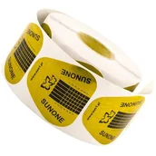 Akcesoria do paznokci - Sunone Szerokie Szablony 500szt - Akryl Żel Złote - miniaturka - grafika 1