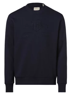 Gant - Męska bluza nierozpinana, niebieski - Bluzy męskie - miniaturka - grafika 1
