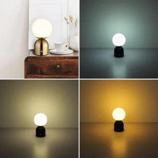 Globo Akumulatorowa lampa stołowa LED Julsy, kolor mosiądz, wysokość 21 cm, CCT - Lampy stojące - miniaturka - grafika 3