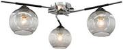 Lampy sufitowe - MLAMP Loftowa LAMPA sufitowa ELM1955/3 8C BL MLAMP metalowa OPRAWA szklane kule balls chrom czarne ELM1955/3 8C BL - miniaturka - grafika 1