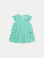 Sukienki i spódniczki dla dziewczynek - Mayoral Sukienka elegancka 1911 Zielony Regular Fit - miniaturka - grafika 1