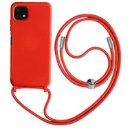 Etui i futerały do telefonów - Samsung Galaxy A22 5G Etui ze smyczą Półsztywne 80cm Czerwone - miniaturka - grafika 1