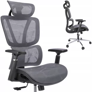 Fotel biurowy, krzesło biurowe FOTEL biurowy ERGONOMICZNY obrotowy nowoczesny - Fotele i krzesła biurowe - miniaturka - grafika 1