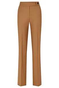 HUGO Damskie spodnie Hettis, Open Brown246, 40 - Spodnie damskie - miniaturka - grafika 1