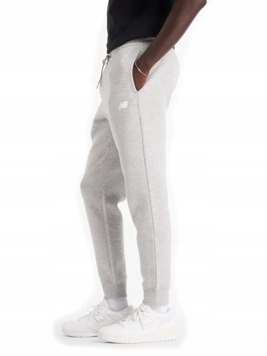 SPODNIE męskie NEW BALANCE MP43904AG dresowe dresy joggery szare S S