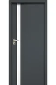 Drzwi wewnętrzne - Pol-Skone Dzwi Wewnętrzne Z Szybą Przezierną Creato A01 Grafite - miniaturka - grafika 1