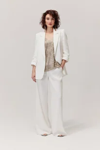 Żakiet z lyocellu Bono biały - Marynarki i żakiety damskie Żakiet z lyocellu Bono biały - Marynarki i żakiety damskie - miniaturka - grafika 1