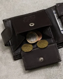 Mały, Skórzany Portfel Męski Na Zatrzask Lumarko! - Portfele - miniaturka - grafika 8