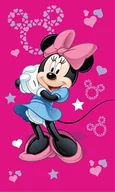 Okrycia kąpielowe dla dzieci - Ręczniczek do przedszkola 30x50 Minnie różowy dziecięcy bawełniany JF24 - miniaturka - grafika 1