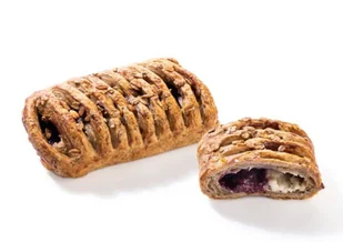 Ciastko wieloziarniste z serkiem, borówkami i musli - Inne pieczywo - miniaturka - grafika 1