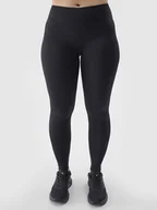 Spodnie sportowe damskie - 4F Legginsy sportowe w kolorze czarnym - miniaturka - grafika 1