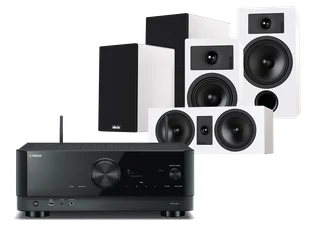 Kino domowe Yamaha RX-V4A (czarny) + Tesi 3 + 2 + 7 (biały) - Kino domowe - miniaturka - grafika 1