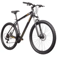 Rowery - Rower górski MTB DISCOVERY M20 27.5 cala męski Czarno-pomarańczowy - miniaturka - grafika 1