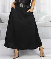 Spódnice - Stylowa spódnica maxi z cekinami elegancka - miniaturka - grafika 1