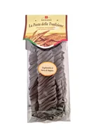 Makaron - Włoski makaron rzemieślniczy sepiowy Tagliatelle, 250 g / Brezzo - miniaturka - grafika 1