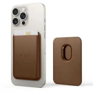 Etui TECH-PROTECT MagWallet MagSafe Brązowy - Etui i futerały do telefonów - miniaturka - grafika 2