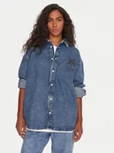 Koszule damskie - Quiksilver Koszula jeansowa Rahmat EQWWT03150 Niebieski Regular Fit - miniaturka - grafika 1