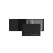 Szkolne artykuły papiernicze - Biurfol Okładka na dokumenty małe premium czarny - miniaturka - grafika 1