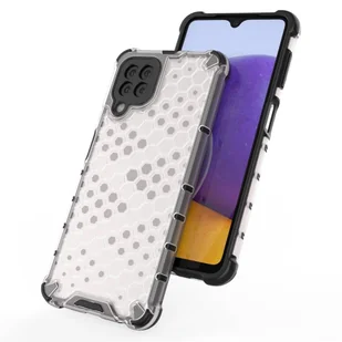 Honeycomb etui pancerny pokrowiec z żelową ramką Samsung Galaxy A22 4G czerwony - Etui i futerały do telefonów - miniaturka - grafika 8