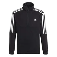 Bluzy dla chłopców - Adidas Bluza chłopięca, czarny/biały, 5 Lat GS8905 - miniaturka - grafika 1