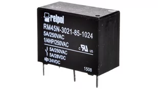 Relpol Przekaźniki miniaturowy 1Z 5A 24V DC PCB RM45N-3021-85-1024 2614955 2614955 - Sterowniki i przekaźniki - miniaturka - grafika 1