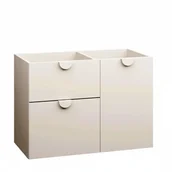 Szafki łazienkowe - Szafka pod umywalkę COCO 90 cm kaszmir półmat z koszem bez umywalki - miniaturka - grafika 1