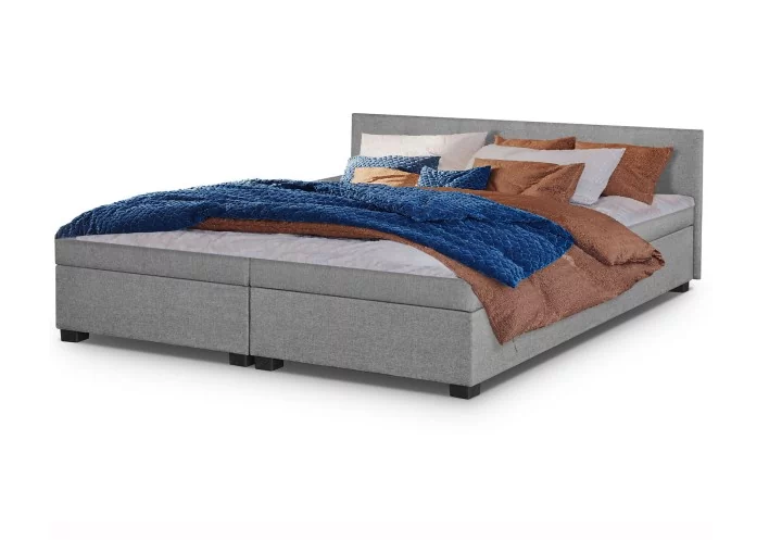 Łóżko z pojemnikiem i materacem MUKKE 160x200 kolor do wyboru