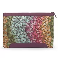 Etui na dokumenty i karty - Londo Etui na laptopa z prawdziwej skóry - stylowa ochrona do MacBook M1 M2 M3 Pro Max (fioletowe, 15 cali) - miniaturka - grafika 1