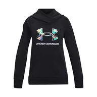 Bluzy dla dziewczynek - Bluza dziewczęca Under Armour Rival Logo Hoodie - miniaturka - grafika 1