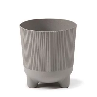 Osłonka ARIA 140 eco wood jumper 15,3 cm szary - Donice - miniaturka - grafika 1
