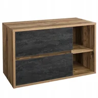 Szafki łazienkowe - Comad HAMPTON CONCRETE 82-100BL Szafka podumywalkowa 2S - miniaturka - grafika 1