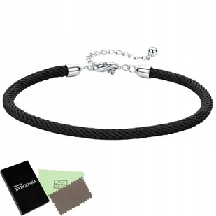 CZARNA BRANSOLETKA MODUŁOWA CHARMS SREBRO 925 - Bransoletki - miniaturka - grafika 1