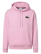 Swetry męskie - Lacoste Męski sweter z kapturem Mężczyźni Bawełna różowy jednolity, 5 - miniaturka - grafika 1