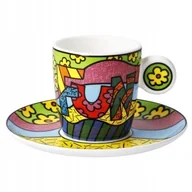 Filiżanki - Filiżanka espresso Fun 100ml Romero Britto Goebel - miniaturka - grafika 1