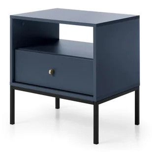 Stolik nocny MONO MS54 Granatowy - Szafki nocne - miniaturka - grafika 1