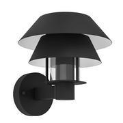 Lampy ogrodowe - Kinkiet Zewnętrzny Chiappera 900287 1Xe27 Czarny/Biały - miniaturka - grafika 1