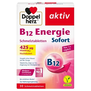 Doppelherz® aktiv Energia B12, 30 tabletek - Witaminy i minerały - miniaturka - grafika 1