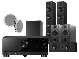 Kino domowe Yamaha RX-A6A (czarny) + Diva 6 + 3 + 7 (czarny) + RD 280 + Basso 880 - Kino domowe - miniaturka - grafika 1