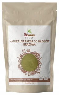 Kvaas Naturalna Ziołowa Farba Henna Do Włosów Brązowa Brąz 100g - Farby do włosów i szampony koloryzujące - miniaturka - grafika 1