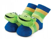 Skarpetki dla dzieci - Ciepłe bawełniane skarpetki z grzechotką r 1-2 lat - miniaturka - grafika 1