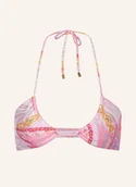 Stroje kąpielowe - Janthee Berlin Góra Od Bikini Bralette Kelly pink - miniaturka - grafika 1