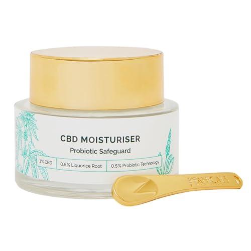 Avilia Krem do skóry tłustej - krem nawilżający - krem przeciwzmarszczkowy - Chroń swoją skórę kremem nawilżającym Probiotycznym Safeguard CBD, 50 ml