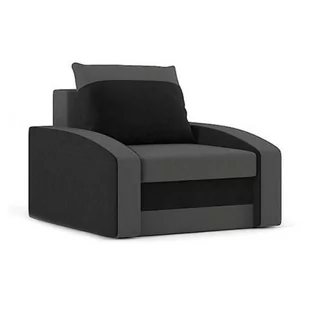 Fotel do salonu, Hewlet, 87x92x75 cm, szary, czarny - Fotele - miniaturka - grafika 1