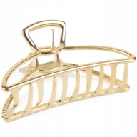 Ozdoby do włosów - Spinka do włosów klamerka klamra metalowa złota - miniaturka - grafika 1