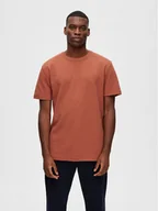 Koszulki męskie - Selected Homme T-Shirt 16088532 Czerwony Relaxed Fit - miniaturka - grafika 1