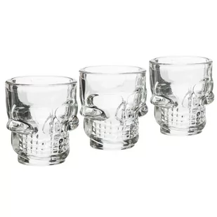 TADAR Komplet 3 Kieliszków do Wódki Shot Tequili Czaszka 45ml - Kieliszki - miniaturka - grafika 1