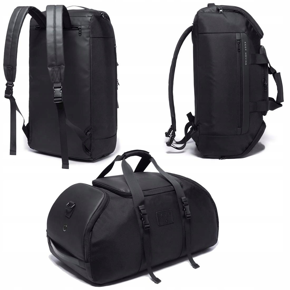 Torba Treningowa Podróżna 2w1 Plecak – 45L wentylowana kieszeń na buty I074